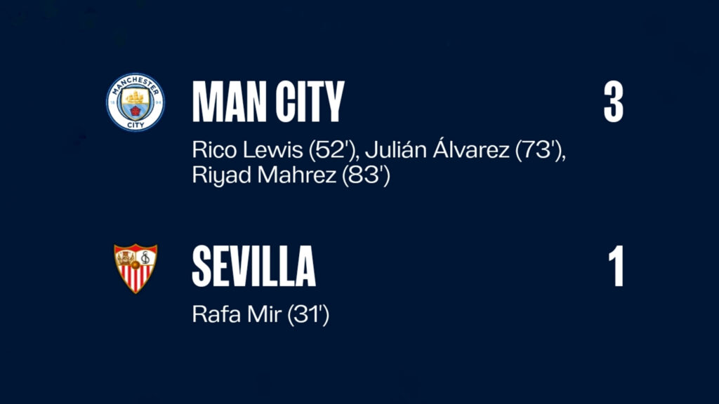Manchester City — Sevilla 3:1